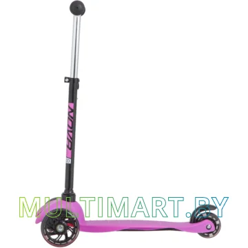 Самокат Novatrack Disco-Kids Basic 120H.DISCOKIDS.BPN20 (черный/розовый, 2020) картинка 3
